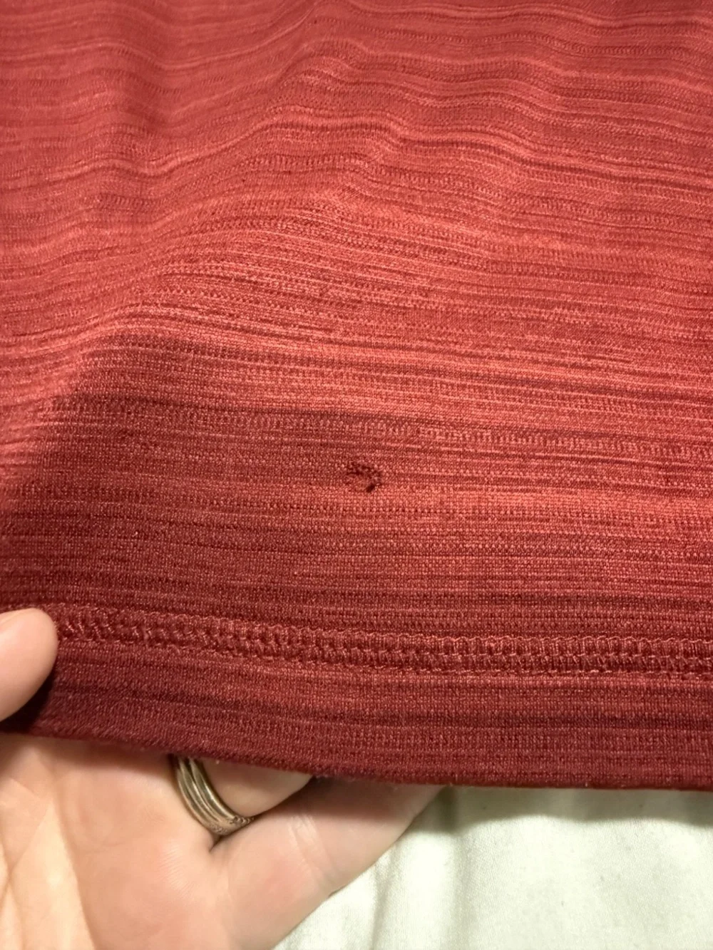 Large Quarter Zip Sweater Haggar Red